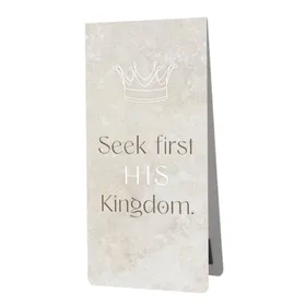 Produktbild des Artikels Magnetlesezeichen: Seek first his Kingdom (Schreibwaren)