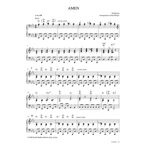 Produktbild des Artikels Amen (Noten - Download)