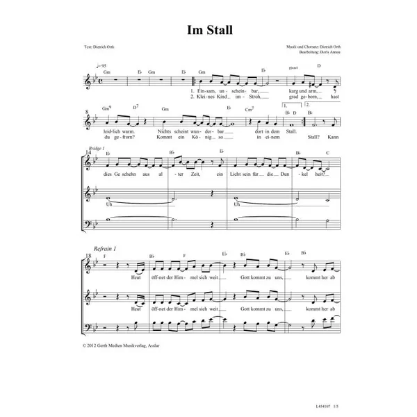 Produktbild des Artikels Im Stall (Noten - Download)