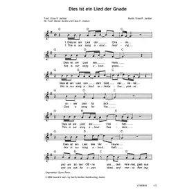 Produktbild des Artikels Dies ist ein Lied der Gnade (Noten - Download)