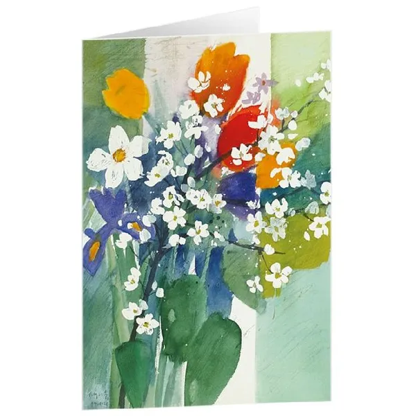 Produktbild des Artikels Kunstkarten "Frühlingsboten" 5 Stk. (Schreibwaren)
