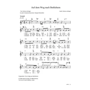 Produktbild des Artikels Auf dem Weg nach Bethlehem (Noten - Download)