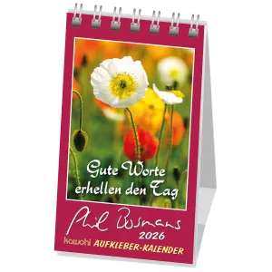 Produktbild des Artikels Gute Worte erhellen den Tag 2026 - Aufkleber-Kalender (Kalender - Spiralbindung)
