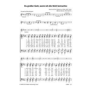 Produktbild des Artikels Du großer Gott, wenn ich die Welt betrachte (Noten - Download)