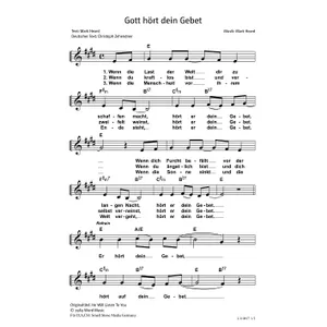 Produktbild des Artikels Gott hört dein Gebet (Noten - Download)