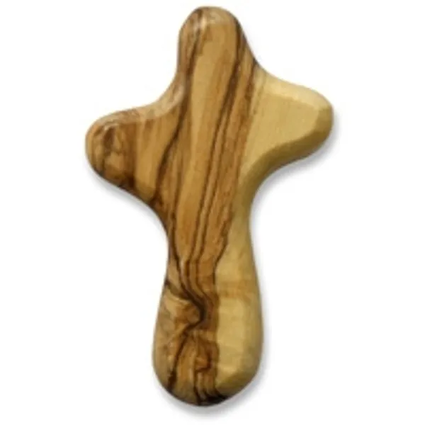 Produktbild des Artikels Handschmeichler "Kreuz" - Olivenholz ()