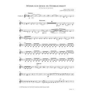 Produktbild des Artikels Wenn ich Jesus in Herrlichkeit (Violine 2) (Noten - Download)