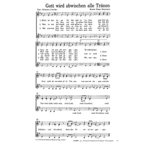 Produktbild des Artikels Gott wird abwischen alle Tränen (Noten - Download)