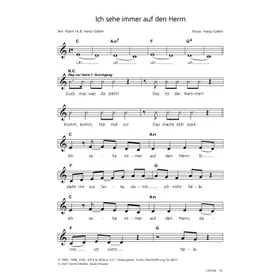 Produktbild des Artikels Ich sehe immer auf den Herrn (Noten - Download)