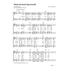 Produktbild des Artikels Wenn ein neuer Tag erwacht (Noten - Download)