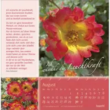 Stimmungsbild zu Rosenduft mit lieben Wünschen 2026 - Postkartenkalender