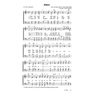 Produktbild des Artikels Allein (Noten - Download)