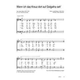 Produktbild des Artikels Wenn ich das Kreuz dort auf Golgatha seh (Noten - Download)