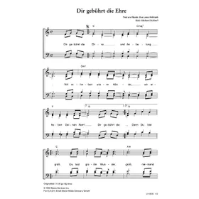 Produktbild des Artikels Dir gebührt die Ehre (Noten - Download)