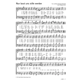 Produktbild des Artikels Nun lasst uns stille werden (Noten - Download)