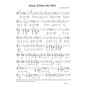 Produktbild des Artikels Jesus, Erlöser der Welt (Noten - Download)