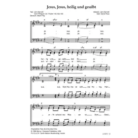 Produktbild des Artikels Jesus, Jesus, heilig und gesalbt (Noten - Download)