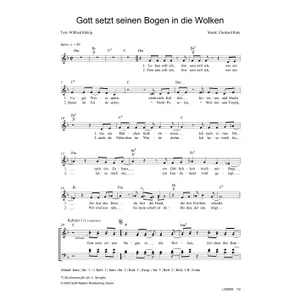 Produktbild des Artikels Gott setzt seinen Bogen in die Wolken (Noten - Download)
