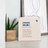 Stimmungsbild zu Holzschild quadratisch - Papa (Definition)