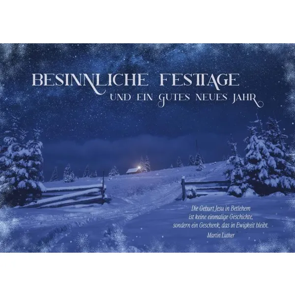 Produktbild des Artikels Postkarten "Besinnliche Festtage" 12 Stück (Schreibwaren)