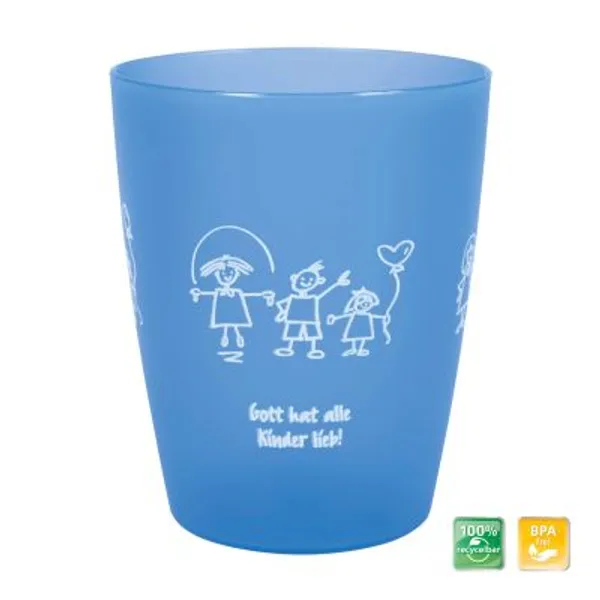 Produktbild des Artikels Kinderbecher "Gott hat alle Kinder lieb" - blau ()