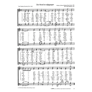 Produktbild des Artikels Der Mond ist aufgegangen (Noten - Download)