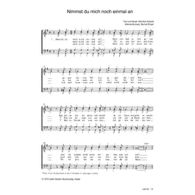 Produktbild des Artikels Nimmst du mich noch einmal an (Noten - Download)