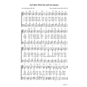 Produktbild des Artikels Auf dein Wort hin will ich trauen (Noten - Download)