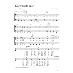 Produktbild des Artikels Kunterbunte Welt (Noten - Download)