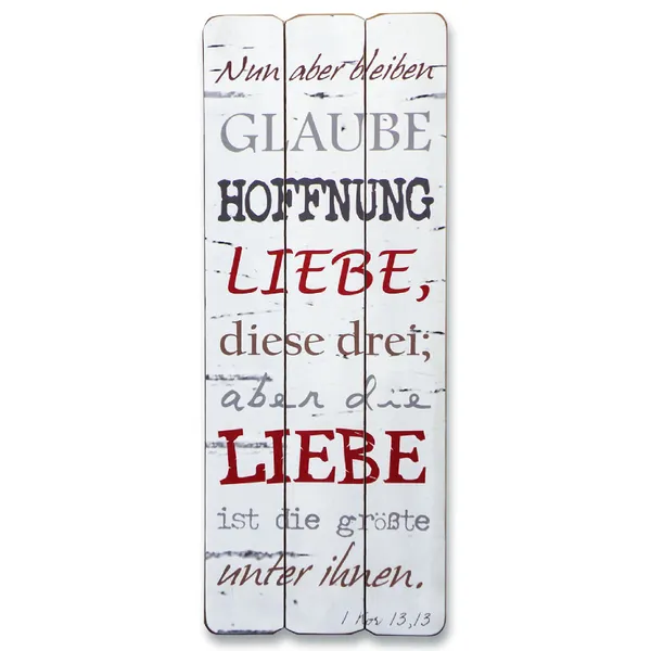 Produktbild des Artikels Vintage-Wandbild "Glaube, Hoffnung, Liebe" ()