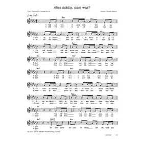 Produktbild des Artikels Alles richtig oder was (Noten - Download)