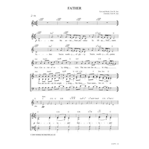 Produktbild des Artikels Father (Noten - Download)