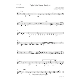 Produktbild des Artikels Es ist kein Raum für dich (Violine 2) (Noten - Download)