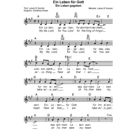 Produktbild des Artikels Ein Leben für Gott (Noten - Download)