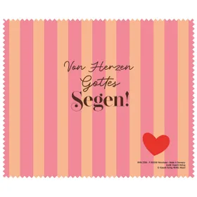 Produktbild des Artikels Mikrofasertuch "Von Herzen Gottes Segen!" ()