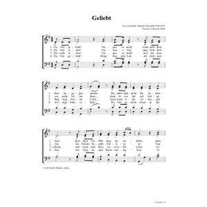 Produktbild des Artikels Geliebt (Noten - Download)