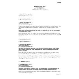 Produktbild des Artikels Wir folgen dem Stern (Liedtexte) (Noten - Download)