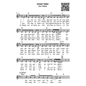 Produktbild des Artikels Unser Vater (Noten - Download)
