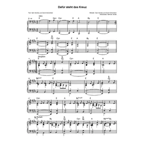 Produktbild des Artikels Dafür steht das Kreuz (Noten - Download)