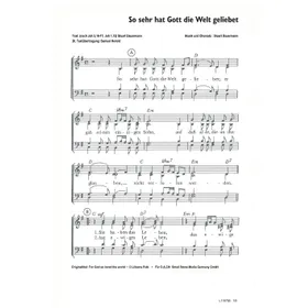 Produktbild des Artikels So sehr hat Gott die Welt geliebet (Noten - Download)
