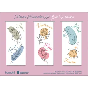 Produktbild des Artikels Magnet-Lesezeichen-Set: Segen, Treue, Vertrauen (Schreibwaren)