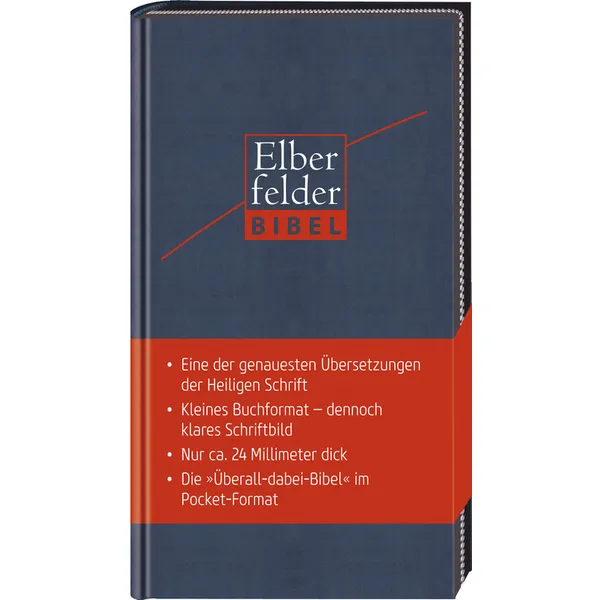 Produktbild des Artikels Elberfelder Bibel - Pocket Edition Kunstleder mit Reißverschluss (Bibel - Kunstleder)