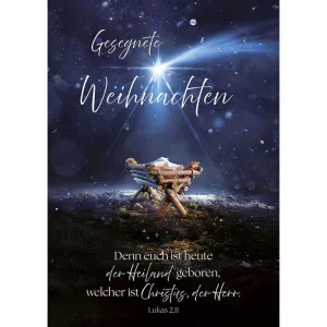 Produktbild des Artikels Postkarten: Gesegnete Weihnachten - Lk.2,11, 4 Stück (Schreibwaren)