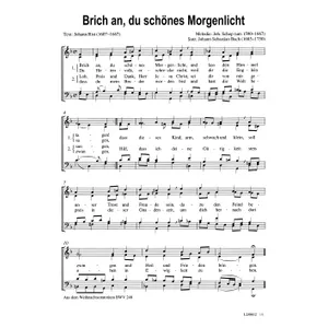 Produktbild des Artikels Brich an, du schönes Morgenlicht (Noten - Download)