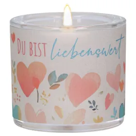 Produktbild des Artikels Windlicht LichtMomente "Du bist liebenswert" ()