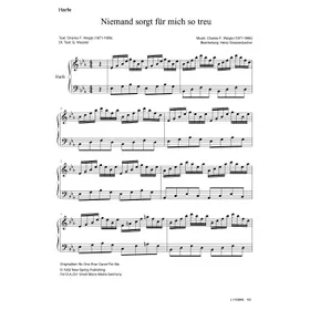 Produktbild des Artikels Niemand sorgt für mich so treu (Harfe) (Noten - Download)