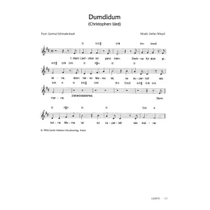 Produktbild des Artikels Dumdidum (Christophers Lied) (Noten - Download)