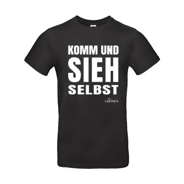 Produktbild des Artikels T-Shirt "Komm u.sieh selbst" schwarz, 3XL ()