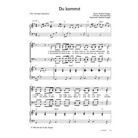 Produktbild des Artikels Du kommst (Noten - Download)