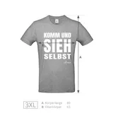 Stimmungsbild zu T-Shirt "Komm und sieh selbst" - hellgrau